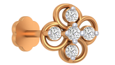 18K Gold & Diamond Nose Pin KRA50154